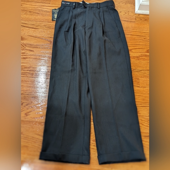 None Other - Teen size 18 navy dress pants pleated and cuffed.